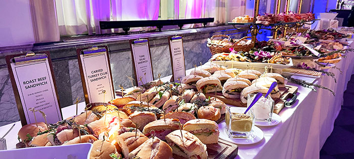 Custom Invitations and table setting event design at high end NYC event